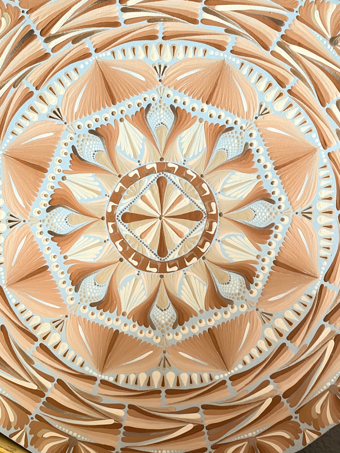 Soft Stone Mandala | Neutral Wall Art for Calm, Warmth & Grounding
