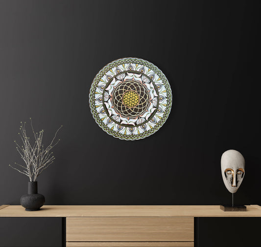 Flower of Life Torus Mandala | Spiritual Wall Art for Harmony, Renewal & Heart Expansion